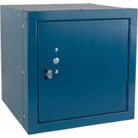 Stackable Cube Locker, 12" x 12" x 12", Steel, Blue, Knocked Down Chandler Sales