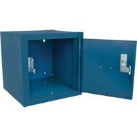 Stackable Cube Locker, 12" x 12" x 12", Steel, Blue, Knocked Down Chandler Sales