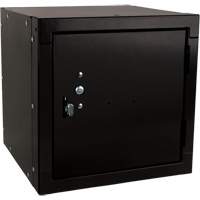 Stackable Cube Locker, 12" x 12" x 12", Steel, Black, Knocked Down Chandler Sales