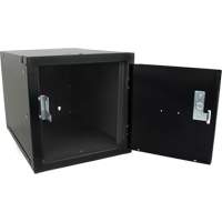 Stackable Cube Locker, 12" x 18" x 12", Steel, Black, Knocked Down Chandler Sales