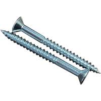 Flat SOC Wood Screws, #10 x 2" L, Zinc Plated Chandler Sales