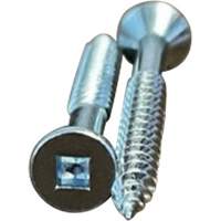 Flat SOC Wood Screws, #10 x 2" L, Zinc Plated Chandler Sales