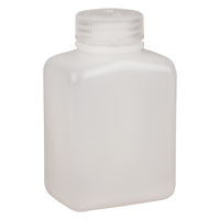 Easy-Grip Space-Saver Bottles, Rectangular, 8 oz., Plastic Chandler Sales