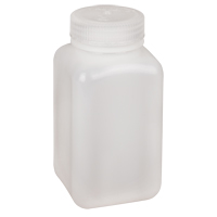 Bouteilles peu encombrantes &agrave; prise facile, Carr&eacute;e, 16 oz, Plastique Chandler Sales