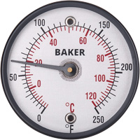 Surface Thermometers, Contact, Analogue, 0-250°F (-20-120°C) Chandler Sales