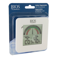 Indoor Hygrometers with BIOS Comfort Scale, Contact, Digital, -58-158°F (-50-70°C) Chandler Sales