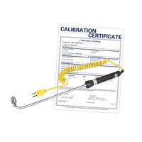 Right Angle Thermocouple Surface Probe (includes ISO Certificate), 500 °C (932°F) Max. Temp. Chandler Sales