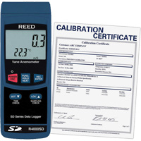 Thermo-an&eacute;mom&egrave;tre avec certificat ISO, Enregistrement des donn&eacute;es, Gamme de v&eacute;locit&eacute; d'air de 0,4 - 30 m/sec Chandler Sales