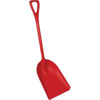 Pelle en un seul morceau pour la transformation des aliments, Lame 14" x 17", Longueur de 42-1/2", Plastique, Rouge Chandler Sales