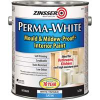 Perma-White&reg; Mold & Mildew-Proof Interior Paint, 3.78 L, Gallon, White Chandler Sales