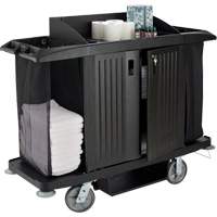 Executive Full-Size Housekeeping Cart with Doors Chandler Sales