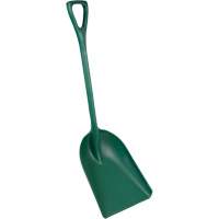 Pelle monobloc perceptible par d&eacute;tecteur de m&eacute;tal, Lame 13-3/4" x 17", Longueur de 42-1/2", Plastique, Vert Chandler Sales