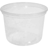 Contenant &agrave; charcuterie transparent sans couvercle MicroGourmet 16 oz, Plastique, Ronde Chandler Sales