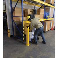 Borne, Acier, 42" h x 5-1/2" la, Jaune Chandler Sales