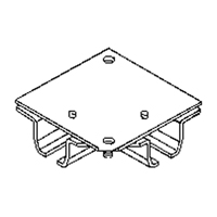 Ceiling Mount Curtain Partition 90° Corner Connector Chandler Sales