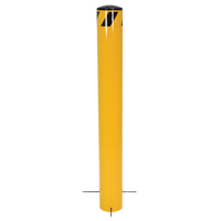Pour-In-Place Bollards, Steel, 36-1/2" H x 5-9/16" W, Yellow Chandler Sales