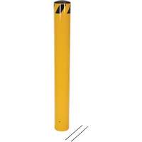 Pour-In-Place Bollards, Steel, 48-1/2" H x 5-9/16" W, Yellow Chandler Sales