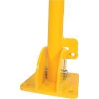 Fold-Down Bollards, Steel, 42" H x 1-3/4" W, Yellow Chandler Sales