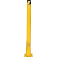 Offset Bollard, Steel, 54" H x 4-1/2" W, Yellow Chandler Sales