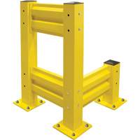 Industrial Safety Guard Rail, Steel, 19" L x 12" H, Safety Yellow Chandler Sales