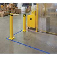 Safety Bollard, Steel, 36" H x 5-1/2" W, Yellow Chandler Sales
