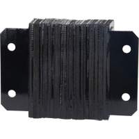 Laminated Dock Bumpers, Horizontal, Rubber, 12" W x 4" D x 10" H Chandler Sales