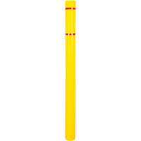 Polyethylene Bollard Cover, 4-1/2" Dia. x 64" L, Red/Yellow Chandler Sales