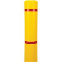 Polyethylene Bollard Cover, 4-1/2" Dia. x 64" L, Red/Yellow Chandler Sales