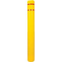 Polyethylene Bollard Cover, 6-5/8" Dia. x 60" L, Red/Yellow Chandler Sales