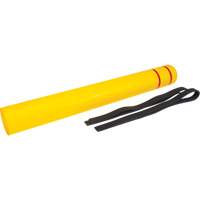 Polyethylene Bollard Cover, 6-5/8" Dia. x 60" L, Red/Yellow Chandler Sales