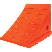 25 Ton General Purpose Wheel Chock, Urethane, Orange Chandler Sales