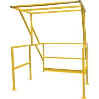 Barri&egrave;re de s&eacute;curit&eacute; pour mezzanine, 70" lo x 77" ha, 78" &eacute;lev&eacute;e, Jaune Chandler Sales