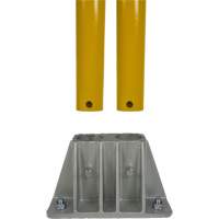Garde-corps pour barri&egrave;re de s&eacute;curit&eacute;, Acier, 84" lo x 42" h, Jaune Chandler Sales