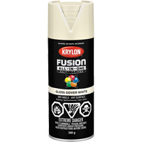 Peinture &agrave; pulv&eacute;riser tout en un Fusion, Blanc Dover, Brillant, 12 oz, Canette a&eacute;rosol Chandler Sales