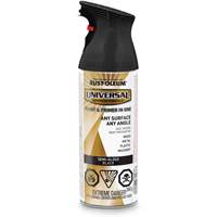 Universal&reg; Enamel Paint & Primer In One, Black, Semi-Gloss, Aerosol Can Chandler Sales