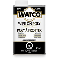 Watco&reg; Wipe-on Poly Stain, 473 ml, Clear, Gloss Chandler Sales