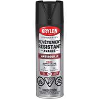 Peinture Tough Coat avec technologie Rust Barrier, Noir, Semi-brillant, 425 g, Canette a&eacute;rosol Chandler Sales