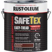 Rev&ecirc;tement d'acrylique SafeTex Easy-Tread, 1 gal., &agrave; l'eau, Plat/Textur&eacute;, Rouge Chandler Sales