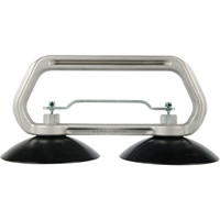 Vacuum Cups - Heavy-Duty Double Cup, 75 lbs. Capacity, 5", Pull-bar, 10" Handle Length Chandler Sales