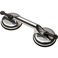 Manually Operated Hand Vacuum Cups - Double Handcup, 66 lbs. Capacity, 4-5/8", Lever, 13" Handle Length Chandler Sales