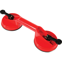 Manually Operated Hand Vacuum Cups - Double Handcup, 66 lbs. Capacity, 4-5/8", Lever, 13" Handle Length Chandler Sales