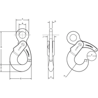 Alloy Steel Eye-Type Self-Locking Hooks Chandler Sales