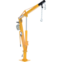 Winch Operated Truck Jib Crane, 1000 lbs. (0.5 tons) Capacity, 86-1/2" Max. Clearance Chandler Sales