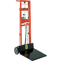 Platform Lift Stacker , Hand Winch Operated, 750 lbs. Capacity, 40" Max Lift Chandler Sales