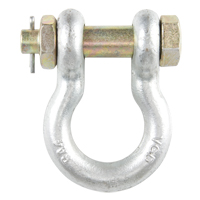 Bolt Type Anchor Shackle, 1/4", Bolt Type, Hot Dip Galvanized Chandler Sales