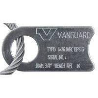 Wire Rope Lifting Sling - Eye & Eye Galvanized Chandler Sales