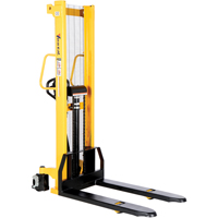 Manual Hydraulic Stacker, Hand Pump Operated, 2000 lbs. Capacity, 63" Max Lift Chandler Sales