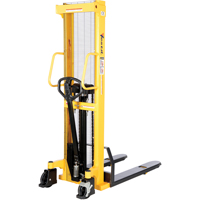 Manual Hydraulic Stacker, Hand Pump Operated, 2000 lbs. Capacity, 63" Max Lift Chandler Sales