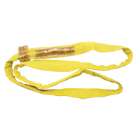 &eacute;lingue de levage en polyester ronde, Jaune, 2-1/2" la x 3' lo, 9000 lb Charge verticale Chandler Sales