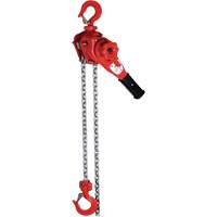 VQ Super Series Lever Hoist, 5' Lift, 2200 lbs. (1.1 tons) Capacity, Grade 100 Alloy Chain Chandler Sales